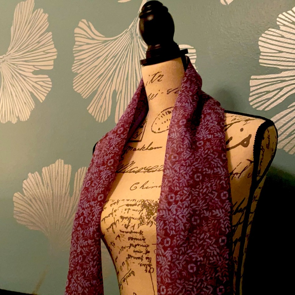 Chase Lands’ End Vine Purple & Blue Scarf